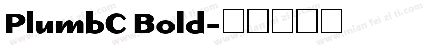 PlumbC Bold字体转换